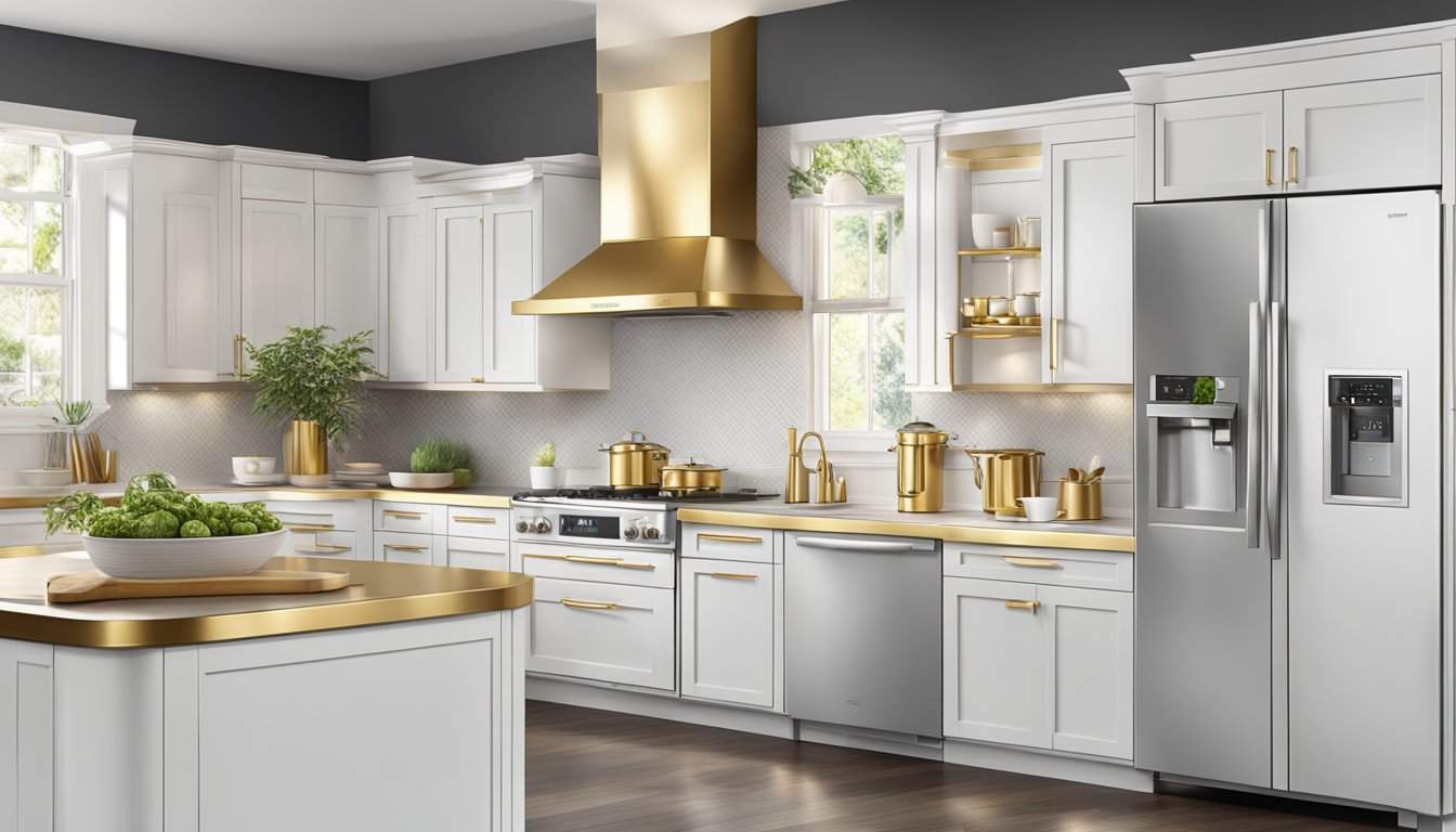 White and Gold Kitchen Appliances: How to Upgrade Your Kitchen With it ...